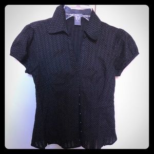 Ann Taylor cute polka dot shirt
